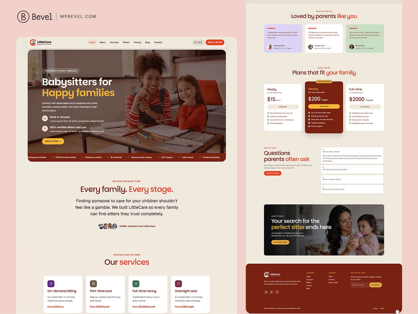 LittleCare starter site preview